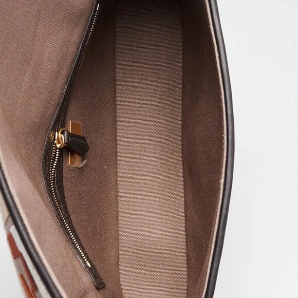 Fendi Ebano Multicolor FF Fabric/Leather Baguette Bag - 8BR600 - Picture 5 of 11